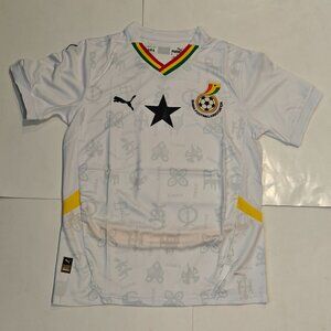 Puma Ghana Home Jersey 2024/25 Men's Size S And L White GFA AFCON Soccer Shirt